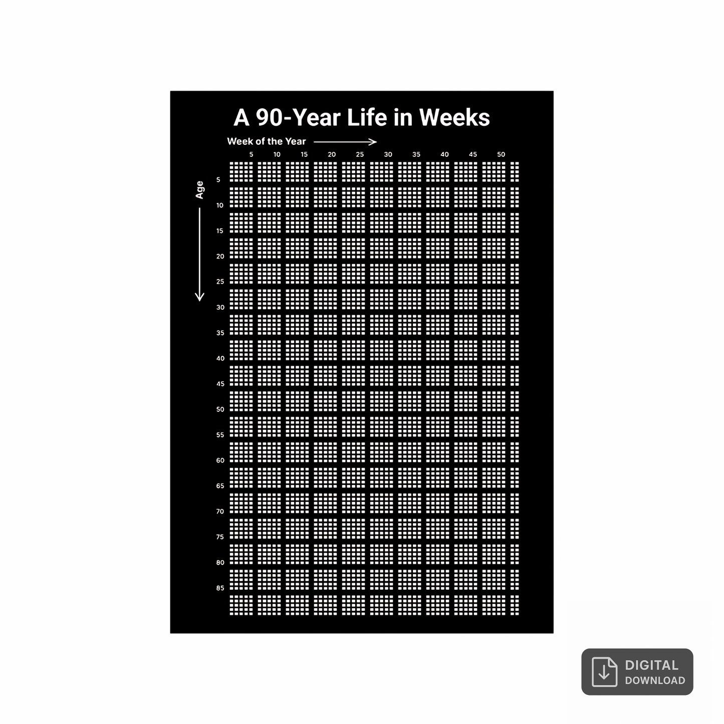 Track Your Life - Week by Week for 90 Years